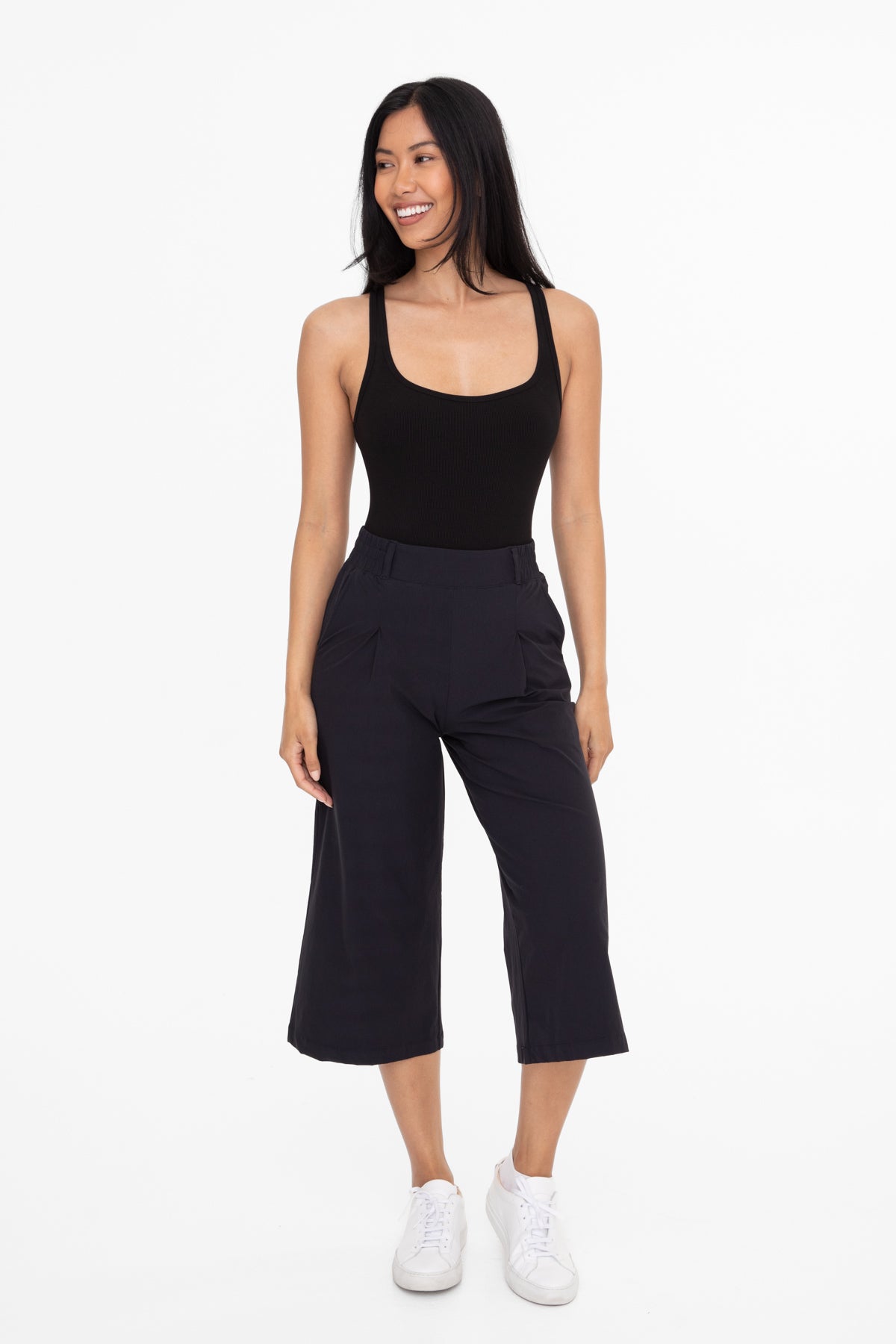 Black Ribbed Body Suit