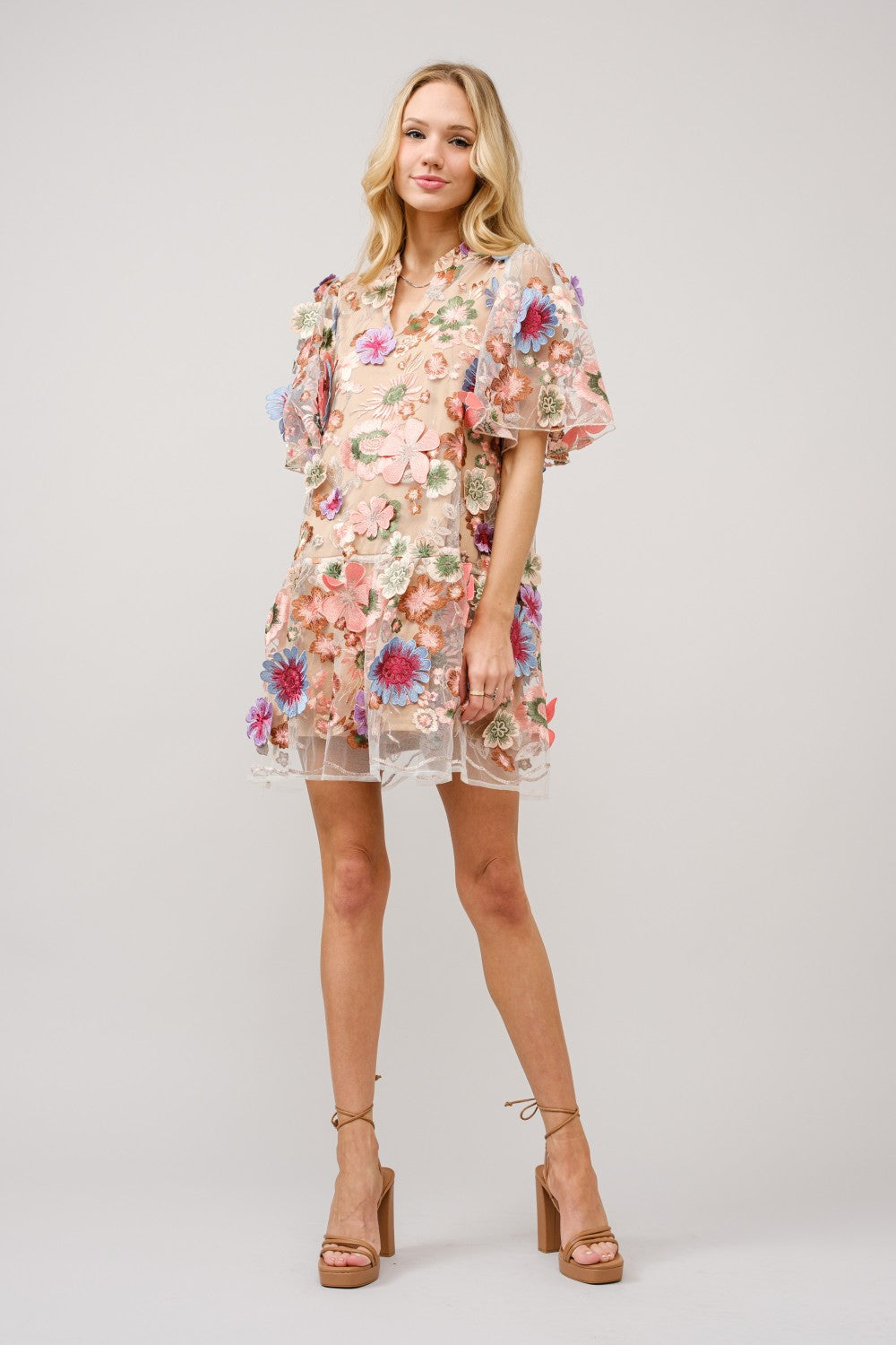 Floral Peplum Dress