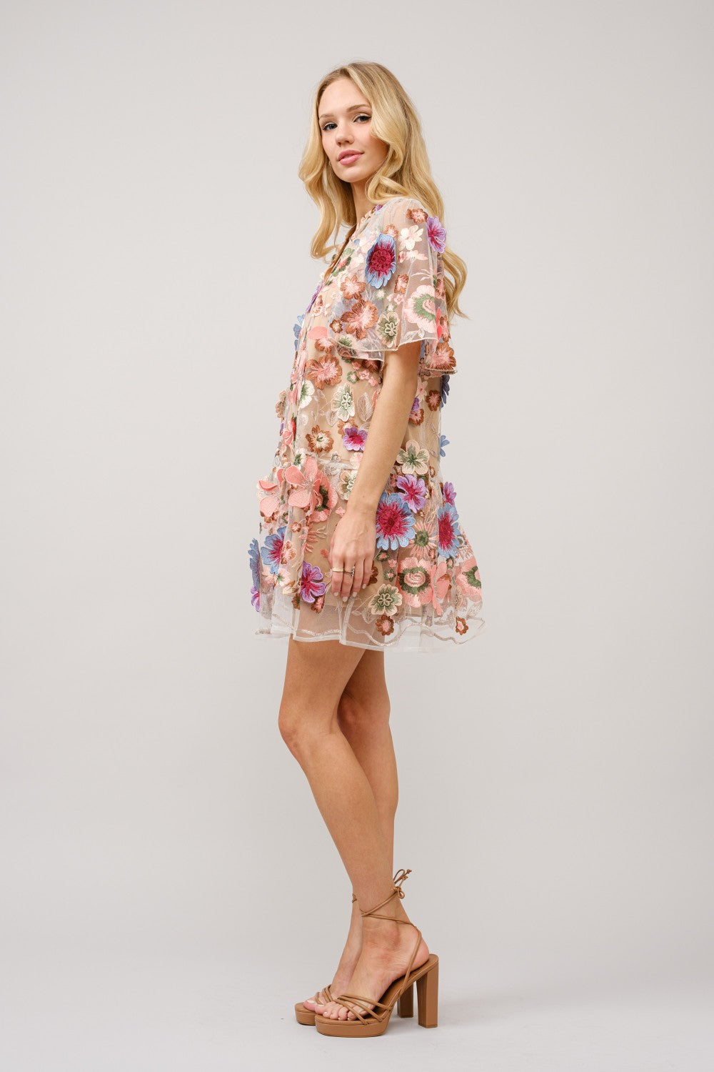 Floral Peplum Dress