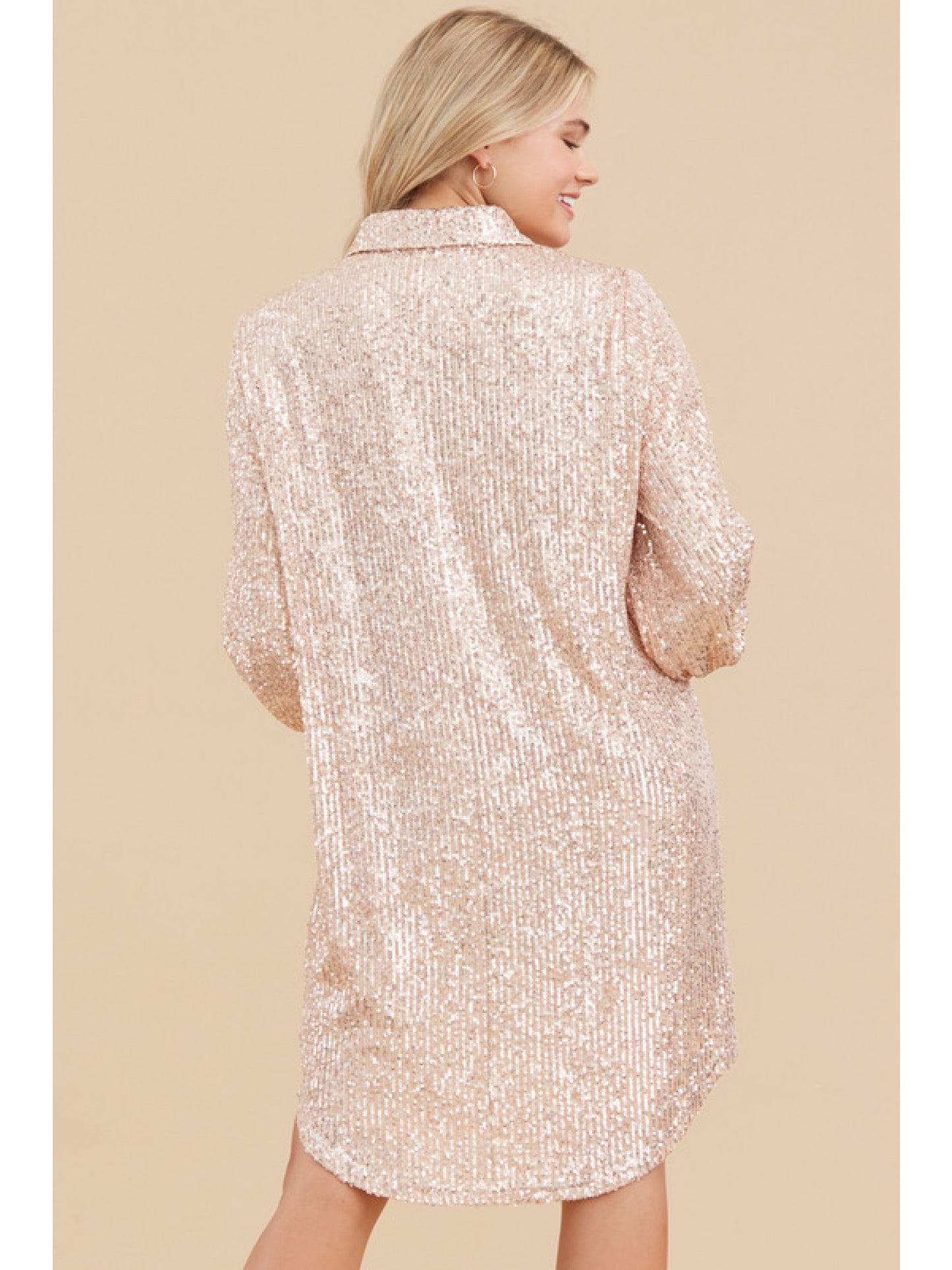 Champagne Shirt Dress