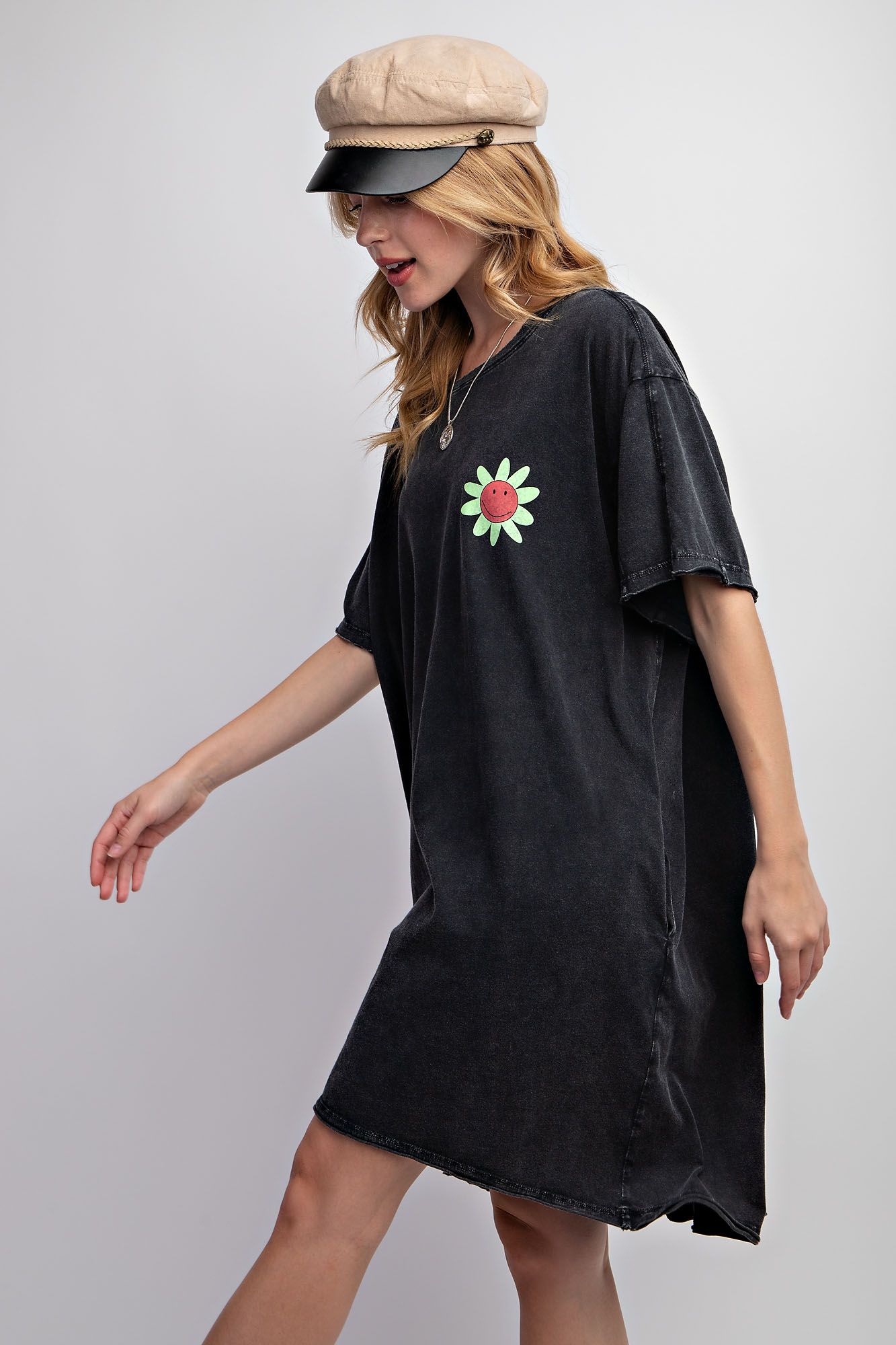 Flower Power T-Shirt Dress