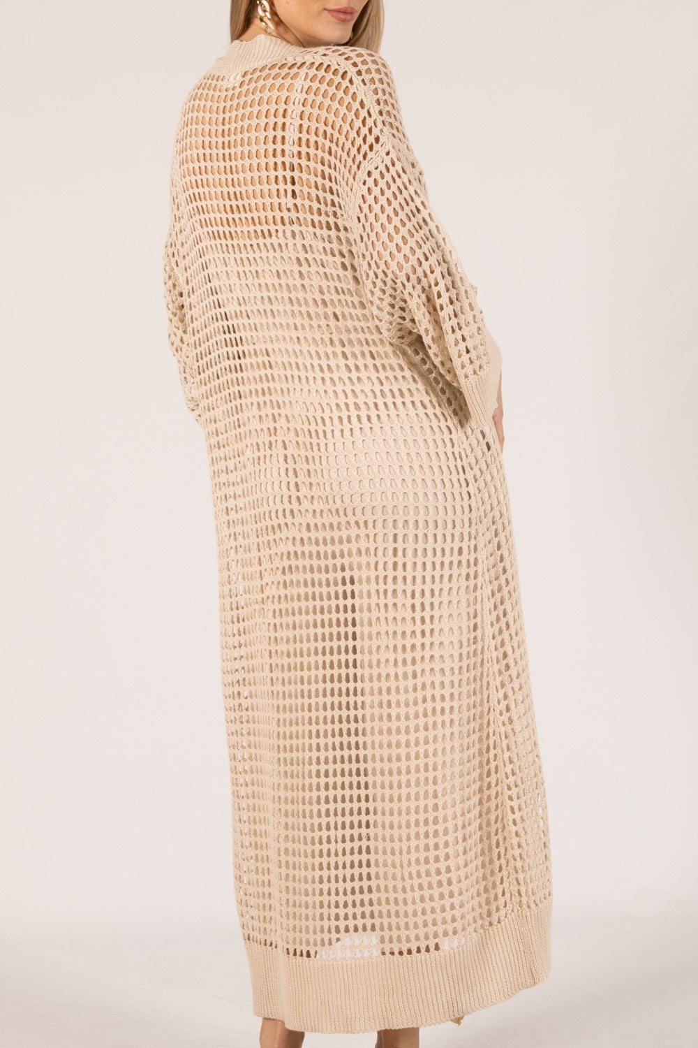 Open Knit Kimono