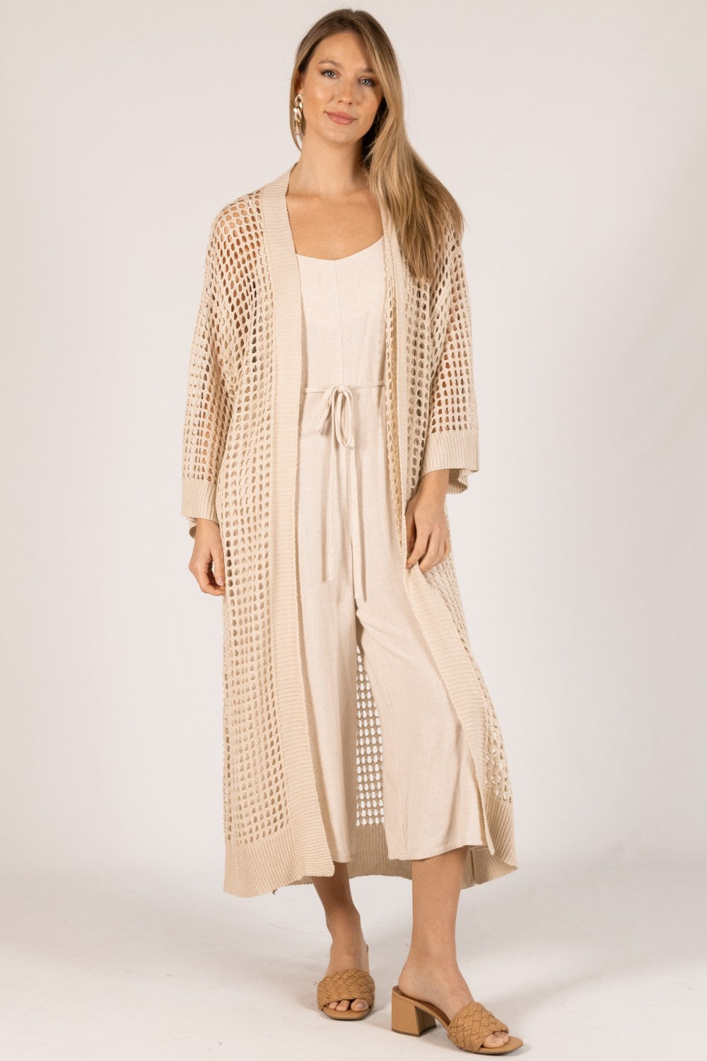 Open Knit Kimono