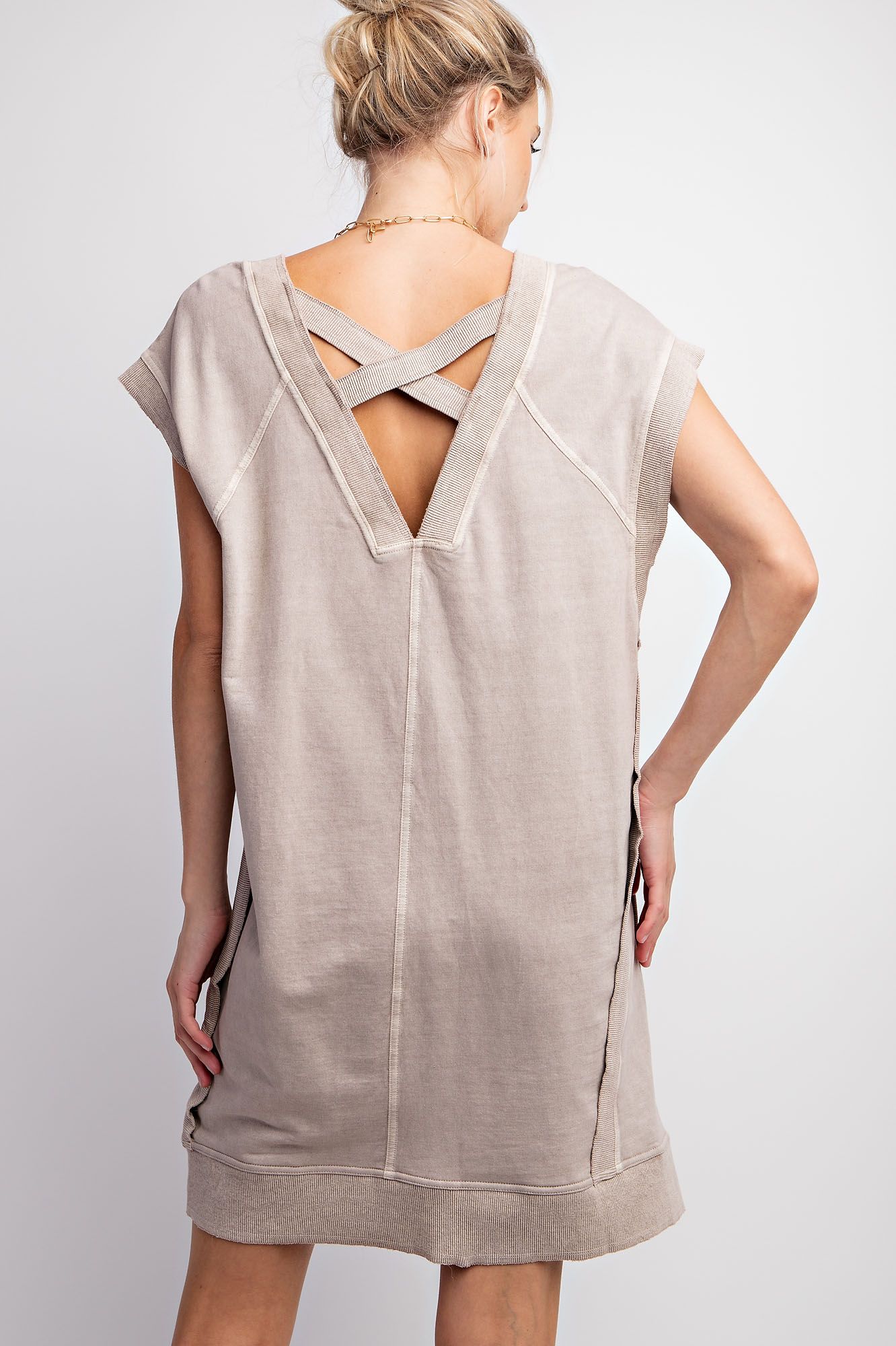 Mushroom Terry Dress