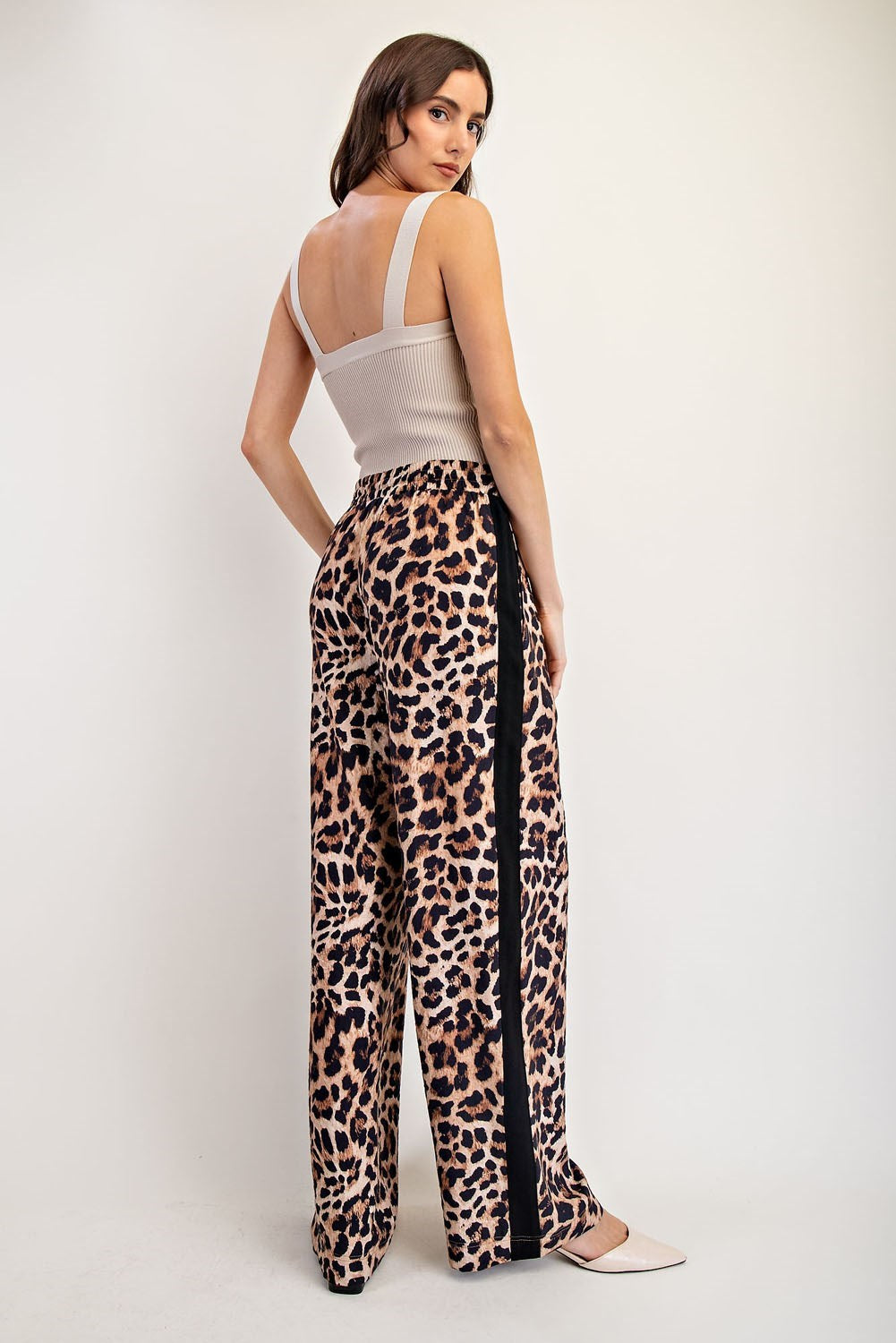 Leopard Side Line Track Pant