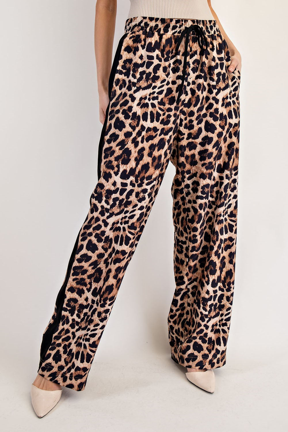 Leopard Side Line Track Pant