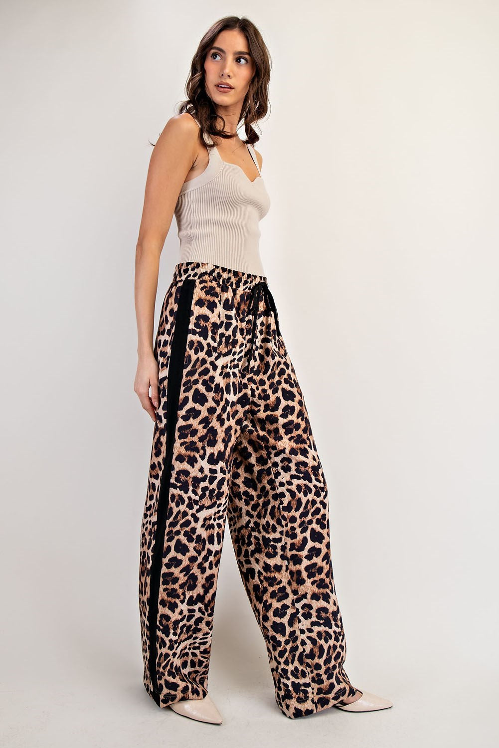 Leopard Side Line Track Pant