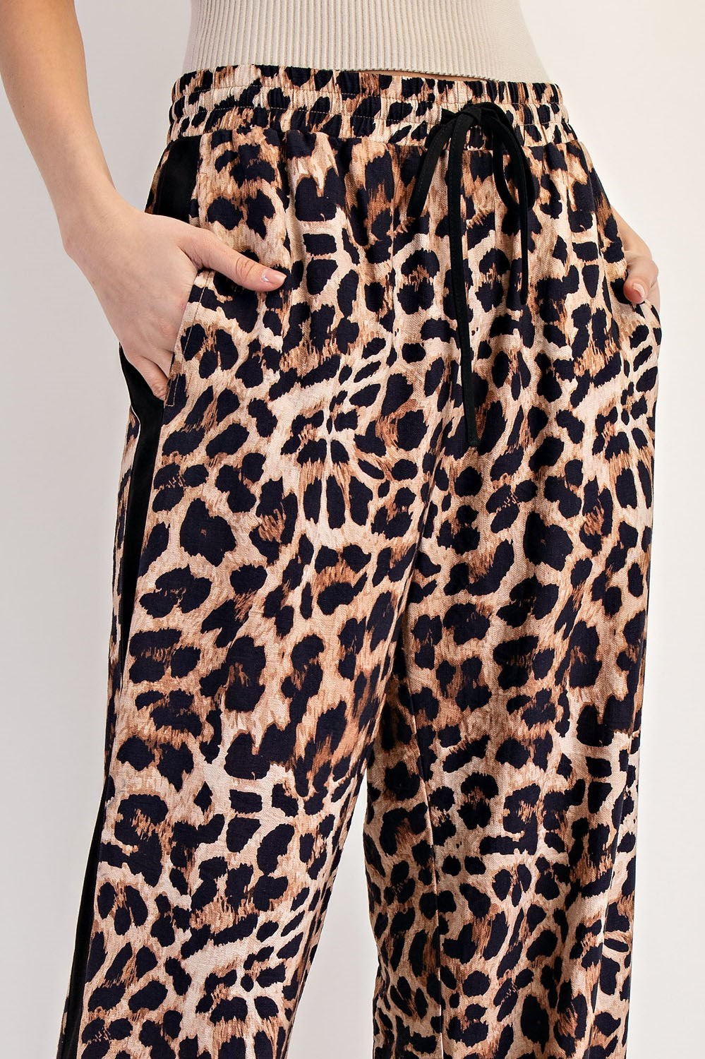 Leopard Side Line Track Pant