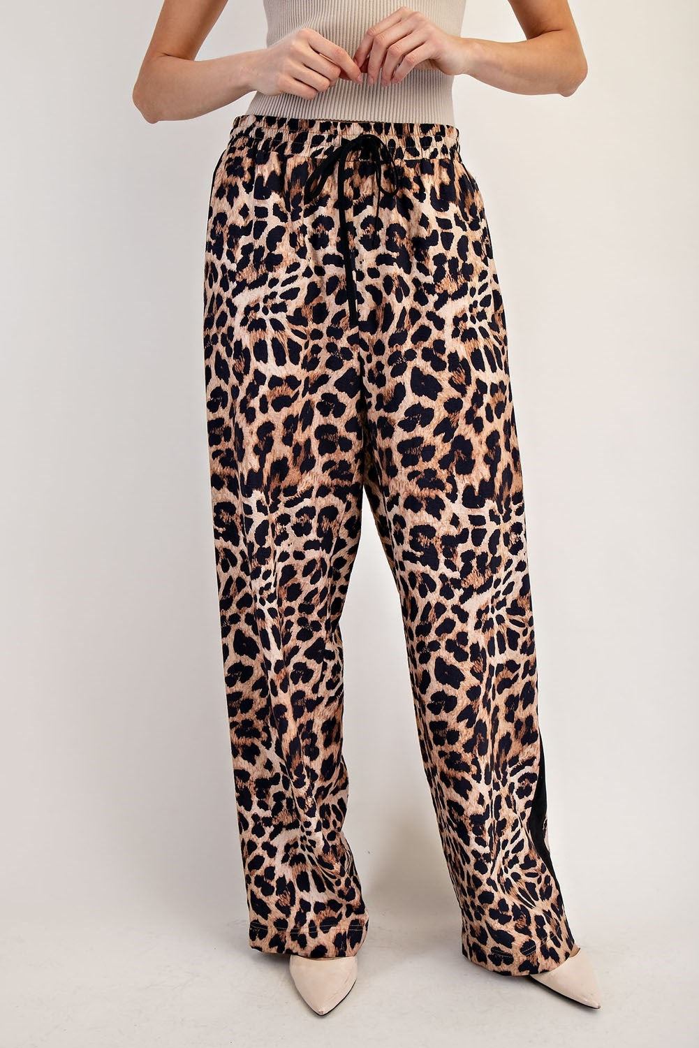 Leopard Side Line Track Pant