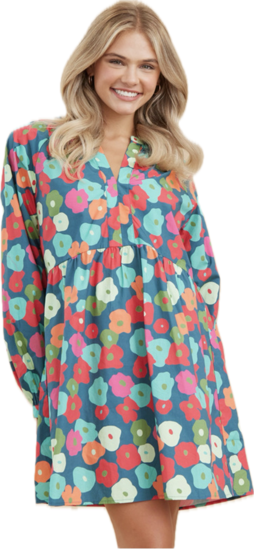 Poppy Dress/Teal