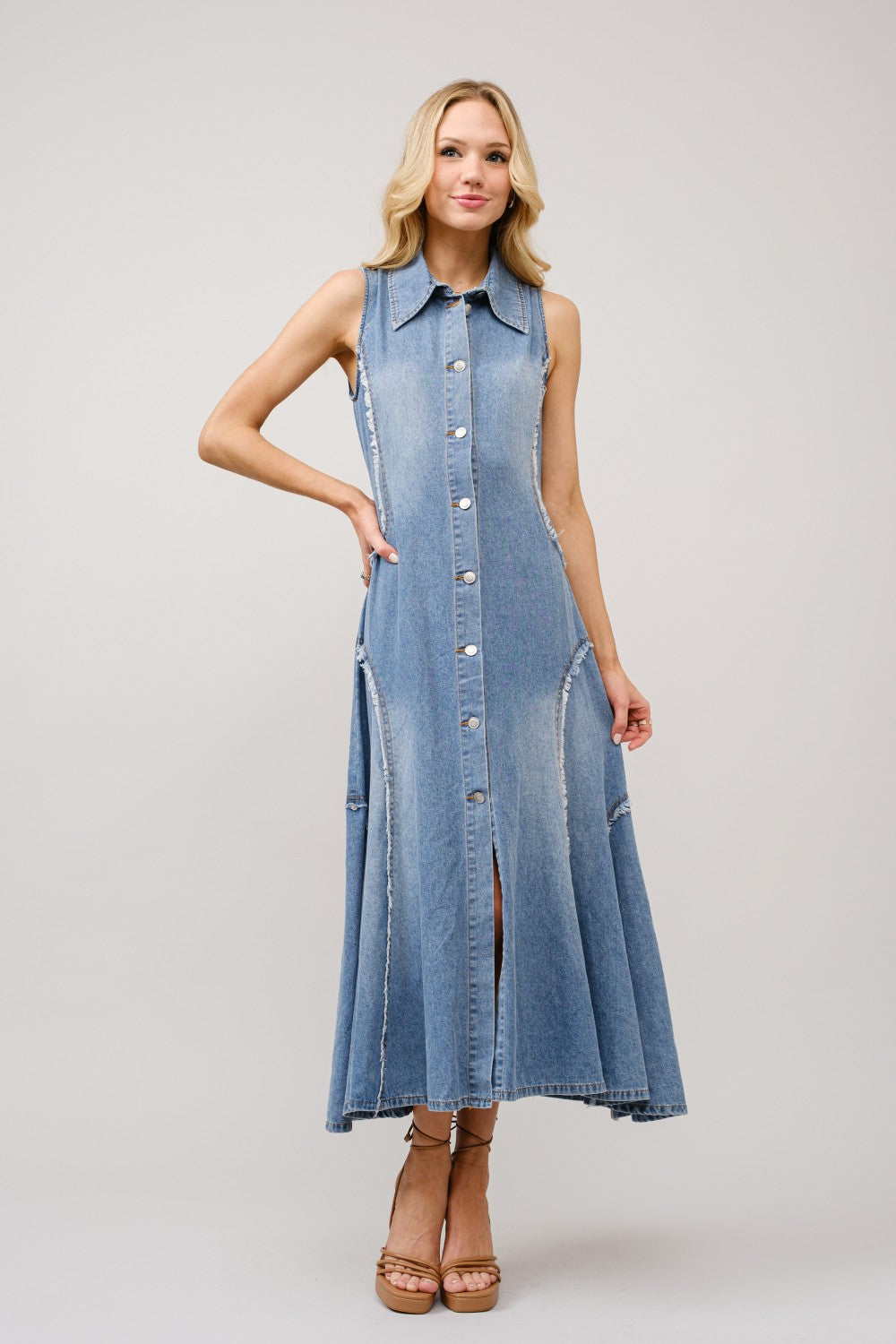 Denim Shirt Dress