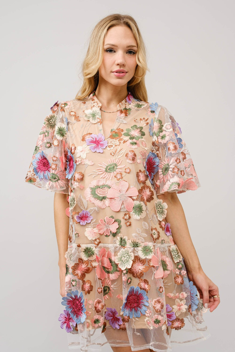 Floral Peplum Dress