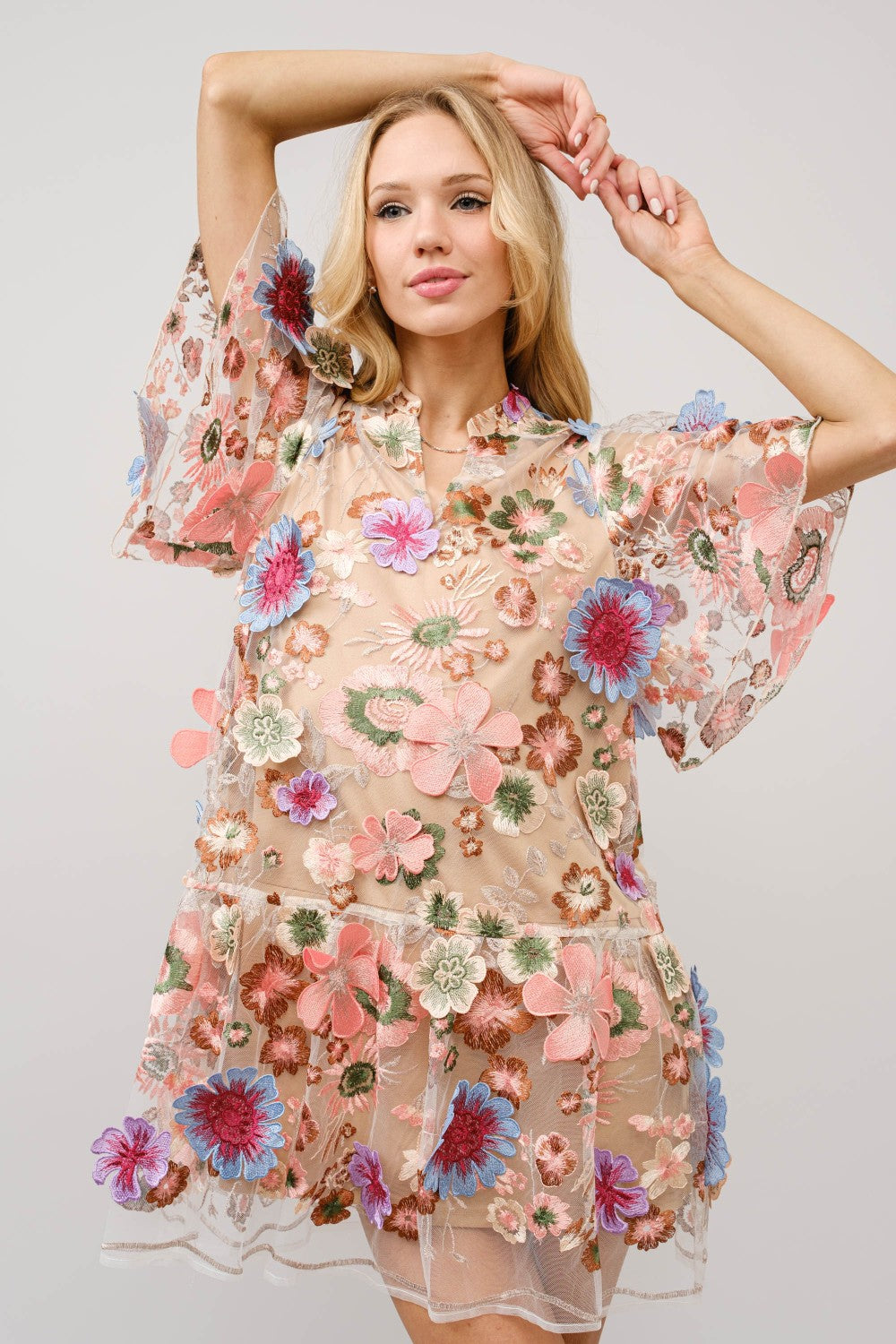 Floral Peplum Dress