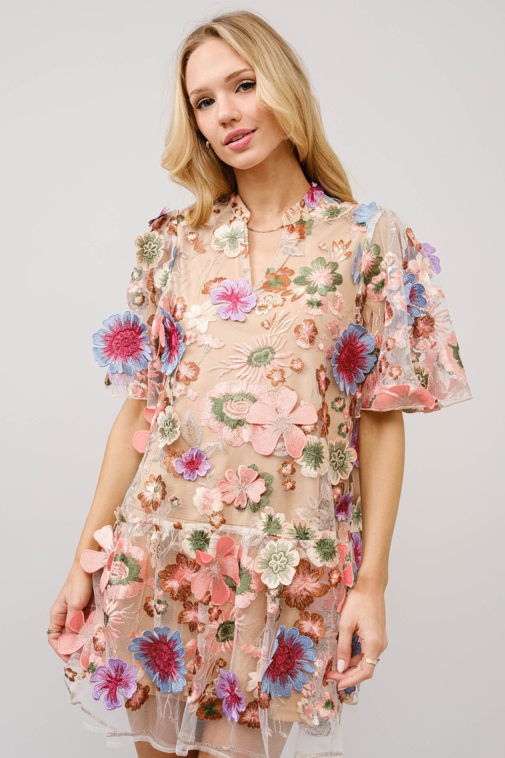 Floral Peplum Dress