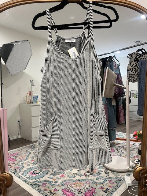 Wave Rib V-Neck Romper
