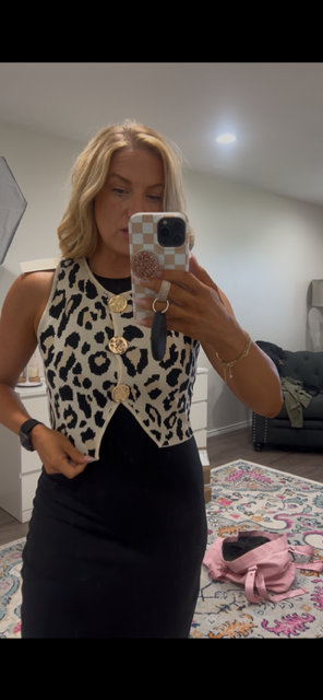 Leopard Vest