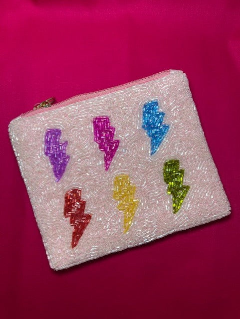 Lightning Beaded Coin Purse