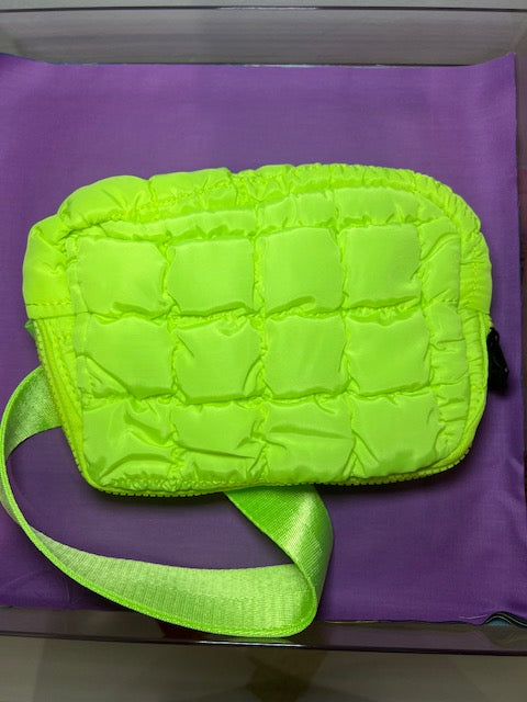 Neon Puffer Belt Bag