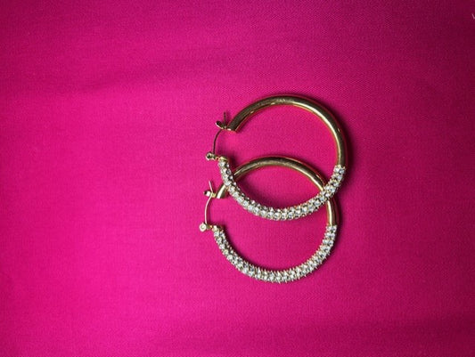 Rhinestone Hoops
